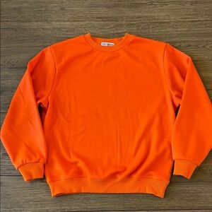 Orange Crewneck Sweater